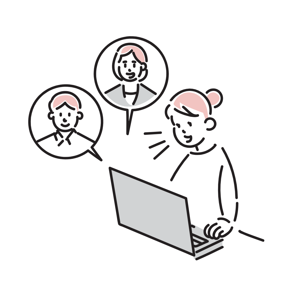 広報担当者イラスト